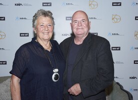 Jan Woodhouse and Dennis Scott at last night’s 2022 NZILA Firth Conference welcome event.