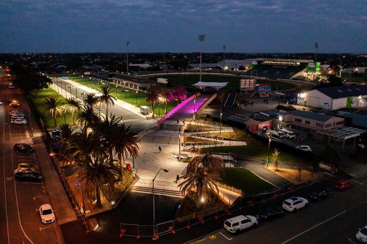 Public Entrance Plaza and The Footbridge