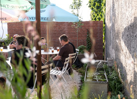 Richard Neville had to navigate a tricky site to create the stunning garden.
