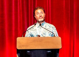 Steven Tupu of Terrain in NYC spoke on the first morning of the 2021 NZILA Firth Conference in Tauranga.