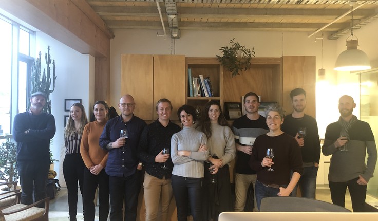 2020 Nelson Marlborough Branch Event. Left to Right
Luke Porter, Linnea Calov Jacobsen, Louise Dunning, Den Aitken, Lance Roozenburg, Leona DeRidder, Claire McAuley, Tom Guthrie (Canopy), Liz Gavin, Shea Gillison (Canopy), Jeremy Parlane (Surround Landscapes).  Absent: Kaara Wight & Rory Langbridge