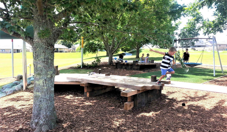 The playground is perfect for burning off excess energy