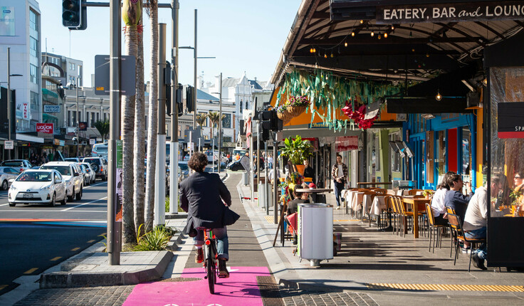 The LandLAB team says improvements have delivered a holistic public realm upgrade to one of Aucklands most iconic streets. Image credit - LandLAB.