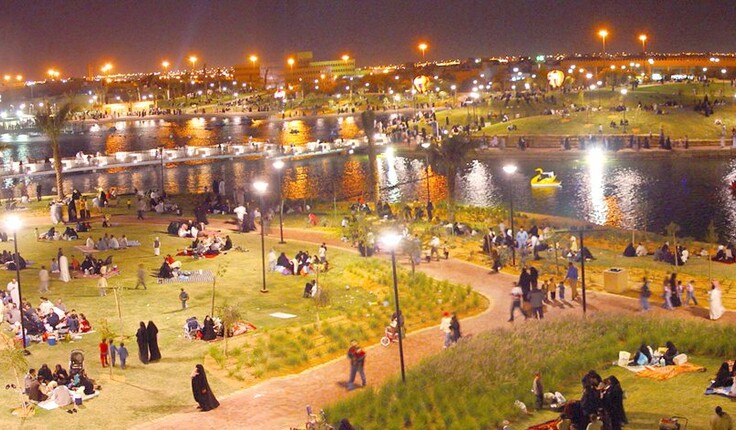 Salam Park proved an instant hit with locals, day and night.
