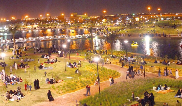Salam Park proved an instant hit with locals, day and night.
