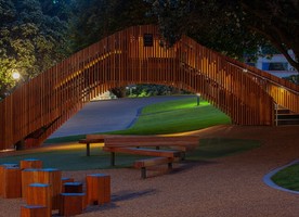 The Parliamentary Play Space is designed to encourage families to visit the grounds outside Parliament.