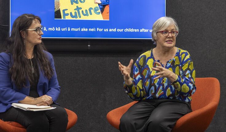 Q&A session with Professor Hayward and NZILA President Debbie Tikao