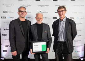 Peter Rough was presented his Life Membership by Henry Crothers and Simon Swaffield