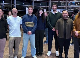 📸 This year's Landscape Architecture students involved: Ekai Chiu - Lincoln; Richie Green, Konstantinos Antonopoulos, Isla Hawkins, Ananda Acharya - VUW; Yas Sharma - Lincoln; Michael Head - Unitec.