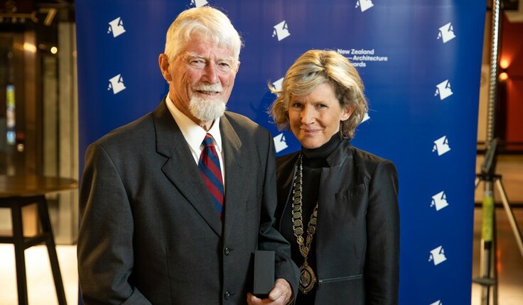 Bill Alington and Judi Keith-Brown at the 2020 New Zealand Architecture Awards. Photo by Jonny Knopp.