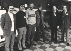 Members of the first NZILA Executive at the inaugural NZILA conference, Lincoln College, 1974 (L to R: Robin Gay; Frank Boffa; Charlie Challenger; Tony Jackman; George Malcolm; Neil Aitken. Earl Bennett is absent from this picture.)
All figures courtesy of Lincoln University Living Heritage Tikaka Tuku Iho.