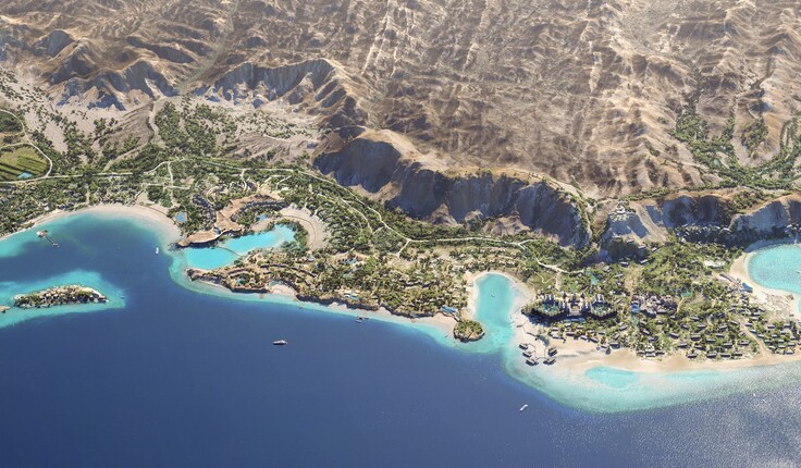 Triple Bay District Masterplan – A world class wellness community nestled against the coastal hills of the Prince Mohammad bin Salman Natural Reserve