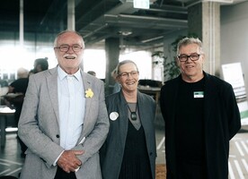 Te Tangi a te Manu authors Alan Titchener (left) Rachel de Lambert and Gavin Lister. All images - David St George.