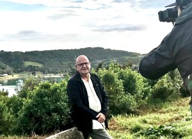 Dennis Scott on Waiheke Island in Auckland’s Hauraki Gulf.