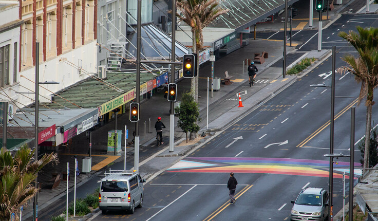 LandLAB says the intent was to transform the street to be a destination rather than just a transport corridor. Image credit - LandLAB.
