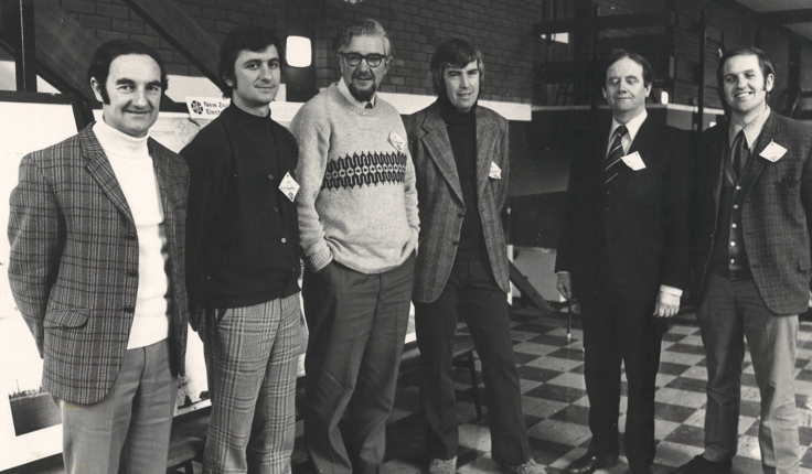 Most members of the inaugural Executive Committee in 1972.