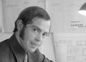 Portrait of Alan Petrie in Landscape Design Studio, 1971. Image credit - Lincoln University Living Heritage