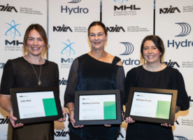 Julia Wick, Bernice Cumming, and Ashleigh Hunter recognised at the President's Awards Function 2025