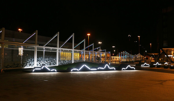 The interactive Antarctic Walkway at Christchurch Airport.