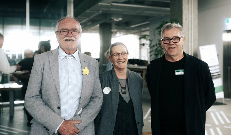 Te Tangi a te Manu authors Alan Titchener (left) Rachel de Lambert and Gavin Lister. All images - David St George.