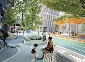 The Downtown Brooklyn Public Realm project. Image credit - BIG.