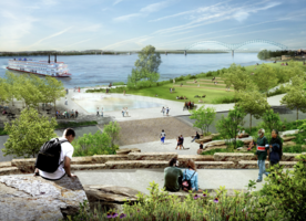 The Tom Lee Park project in Memphis. Image credit - Scape.
