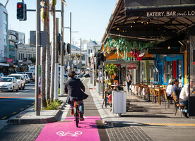 The LandLAB team says improvements have delivered a holistic public realm upgrade to one of Aucklands most iconic streets. Image credit - LandLAB.