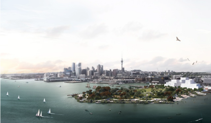 WAF Future Project: Urban Design winner – Te Ara Tukutuku by Landlab and Scape as part of Toi Waihanga Design Collective. Image:  Render supplied to Award