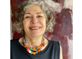 IFLA President James Hayter announced Iraqi Dr. Jala Makhzoumi as the laureate of the 2021 Sir Geoffrey Jellicoe Award.